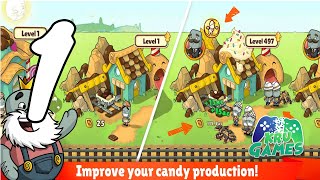 Idle Candy Land: Build your candy land Gameplay Walkthrough #1 (Android, IOS)