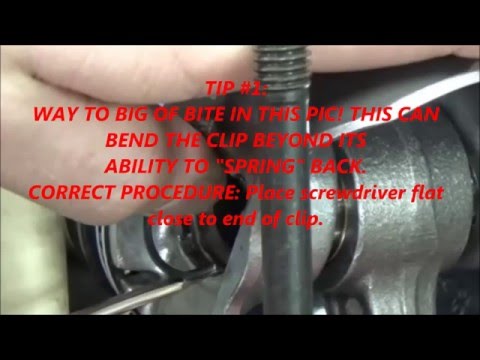 How to install piston pin clips close up! Bonus teaching of "how not to install" included!