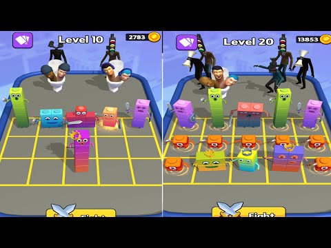 Merge Cube Number Math vs Alphabet skibidi Monster