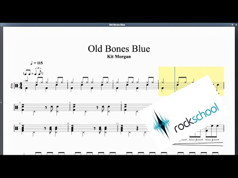 Old Bones Blues Rockschool Grade 3 Drums
