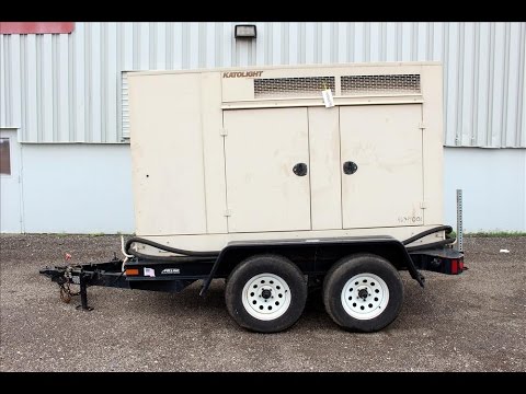 Used-Katolight / John Deere 50 kW standby portable /trailered diesel generator set - Stock# 46349001