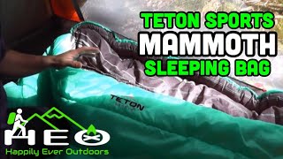 Teton Sports Mammoth Sleeping Bag Review