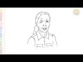 Jane Goodall Drawings Easy Face Sketches How To Draw Jane Goodall Step By Step Artjanag