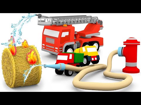 The 4 Little Cars - Oh No, It's on Fire! - Educational cartoon for young children