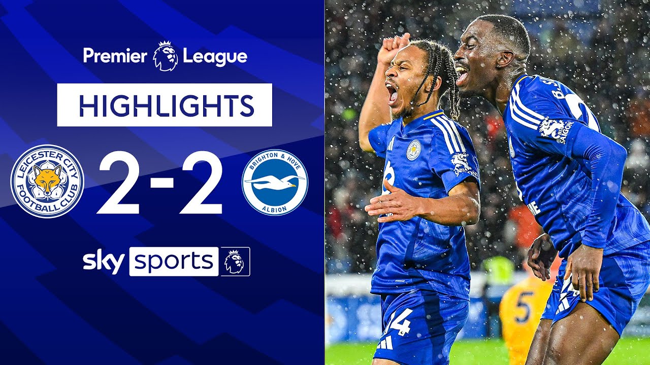 Foxes stage late comeback to rescue a point! | Leicester 2-2 Brighton | Premier League Highlights