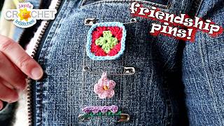 Friendship Pins! Crochet Edition 😁