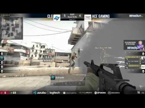 Tarik clutch 1 vs 3 Against AceGaming - CS:GO