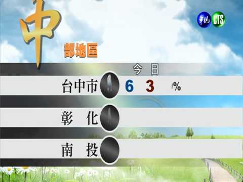 太平洋高壓減弱 留意午後有雨