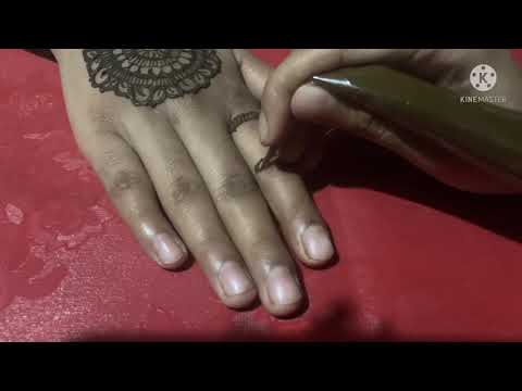 Simple mehedi design|সিম্পল মেহেদী ডিজাইন|kaveri mehedi-art by fahmida❤️❤️