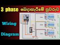 How To Wire 3 Phase Distribution Board Three Phase DB Box Wiring Diagram Sinhala
