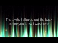 Fort Minor - Slip Out The Back (Lyrics Video, HD)