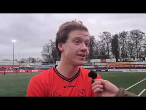 Tim Pieters na de wedstrijd tegen Rohda Raalte