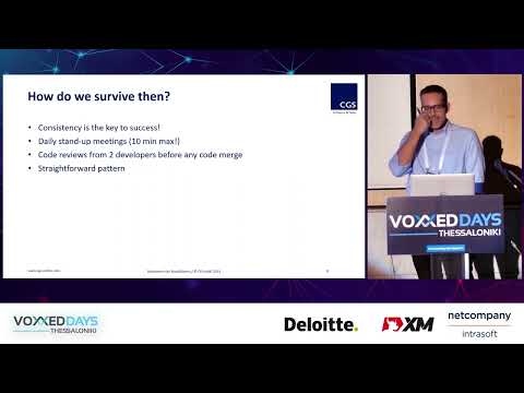 Voxxed Days Thessaloniki 2023 - Surviving without a database framework by  Apostolos Chatzidanidis