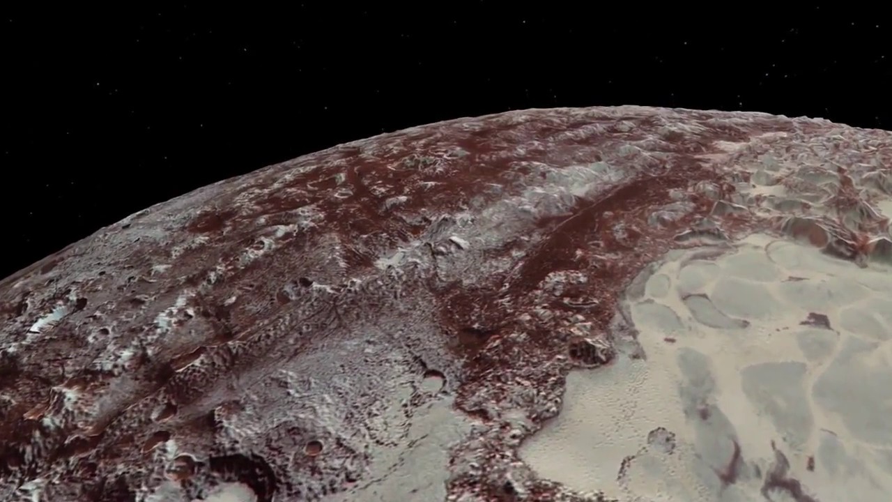 Pluto Flyover from New Horizons