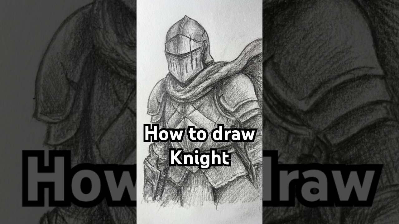 How to draw a Dark Fantasy Knight part 2! Easy! #art #drawing #knight