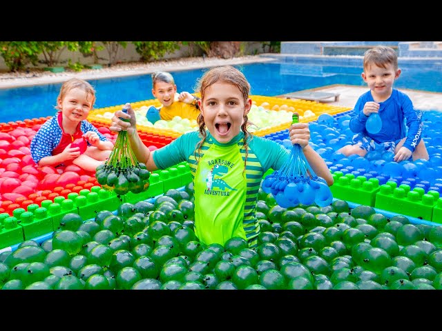 Vídeo relacionado con 444 x bombas de agua autosellables, coloridas, para niños y adultos, rellenables rápidas, globos