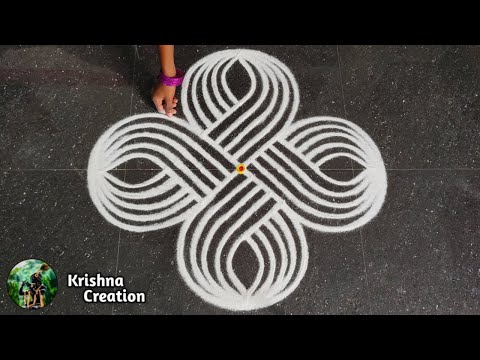 Aadi Madham Special Padi Kolam | 5*1 Aadivelli Simple Kolam | Aadiperukku Easy Rangoli Design