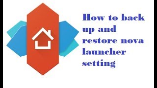 Download lagu How to back up and restore nova launcher setting mp3 Download lagu How to back up and restore nova launcher setting mp3
