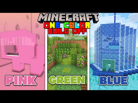 Minecraft One Color Base Build Off Challenge!