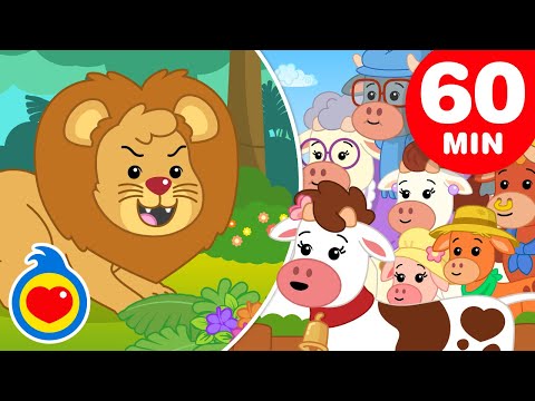Voy En Busca de un León | Y Más Canciones Infantiles Divertidas (60 Min) | Plim Plim
