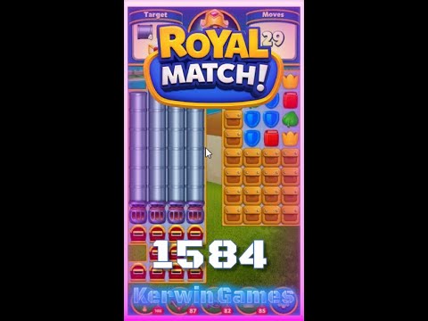 Royal Match Level 1584 - No Boosters Gameplay