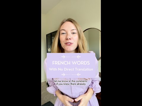 5 French Words With No Direct Translation