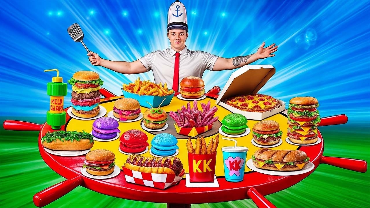 I Cooked The Entire Krusty Krab Menu From Spongebob