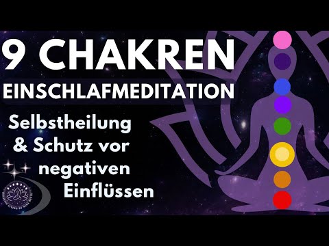 Körperliche Gesundheit & tiefere spirituelle Einsichten | 9 Chakren Einschlafmeditation ⭐︎ Surya