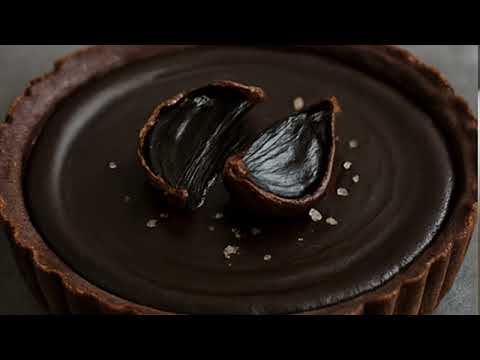 Black Garlic Chocolate Tart