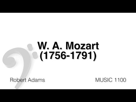 MUSC 1100 20 - Mozart