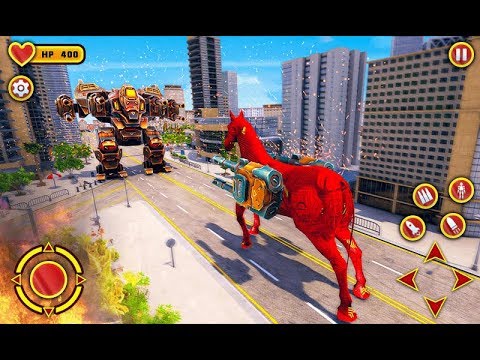 Flying Horse Robot Transform Part-2 | New Horse Shooting Android GamePlay | By Game Crazy