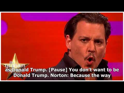 Johnny depp does an excellent donald trump impersonation