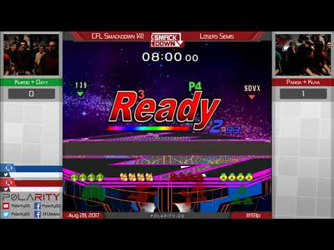 CFL Smackdown 141 Melee - Krudo + Oaty vs Panda + Kuya - Doubles Losers Semis