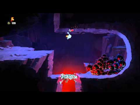 Rayman Legends 100% Walkthrough Part 25 - World 5 - Shields Up... And Down & The Dark Creatures Rise