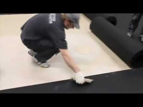 Epi sports & rubber installation of polyurethane indoor spor...