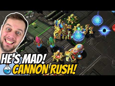 Rage Quitter doesn't forget to insult me! | Cannon Rush in Grandmaster #287 StarCraft 2