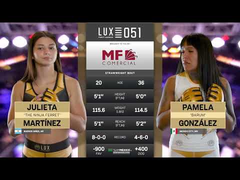 ¡GUERRA EN LA JAULA! Julieta Martínez 🇦🇷 vs Pamela Gonzáles 🇲🇽 | LUX 051 | Peleón en CDMX 🔥