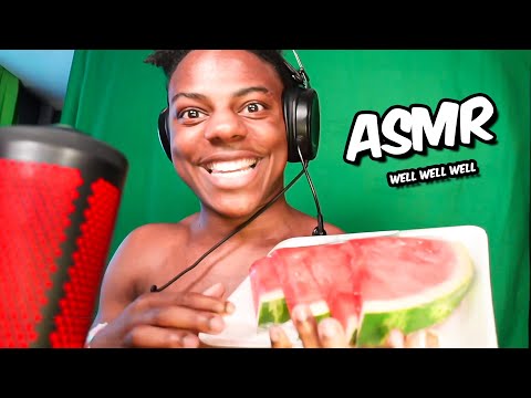 iShowSpeed does Watermelon ASMR.. well well well😂🍉
