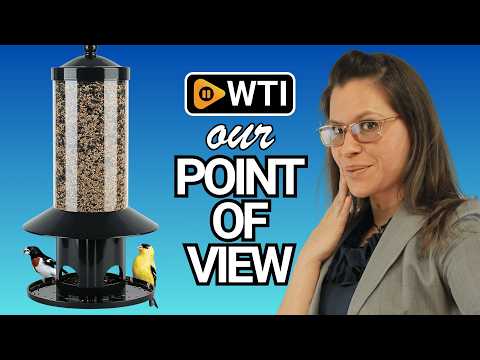 Squirrel-Proof Bird Feeder for Outdoor Wild Bird 15""H Dark Green - WTI product video review