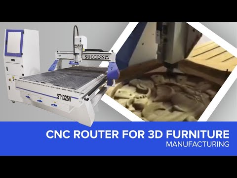 3D CNC Wood Router Machine with Servo Motor