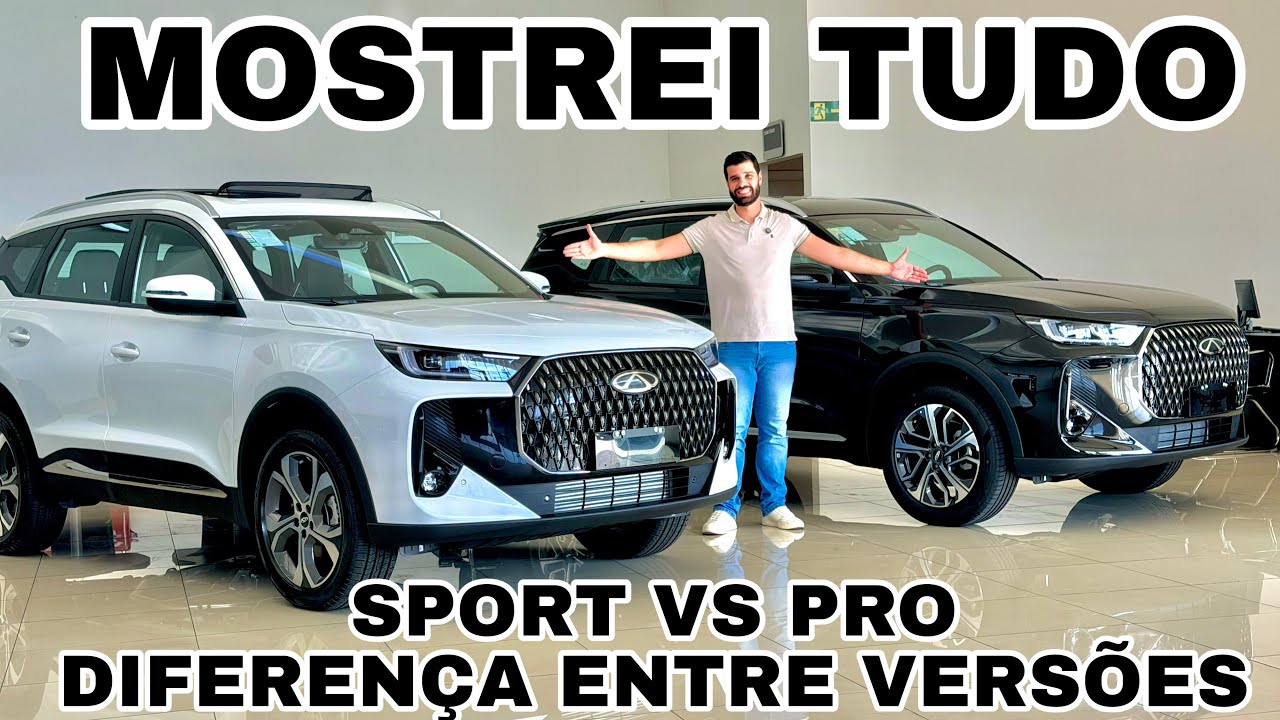 SUPER COMPARATIVO | CAOACHERY TIGGO 7 SPORT VS PRO | O QUE MUDA??