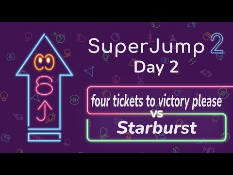 SuperJump 2: four tickets to victory please vs Starburst