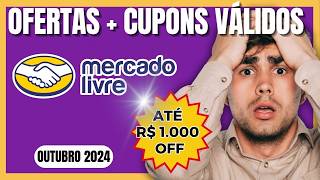 ????Até R$1.000 OFF : Cupom MERCADO LIVRE, HOJE, Válido| Cupom de DESCONTO Mercado Livre Outubro 2024