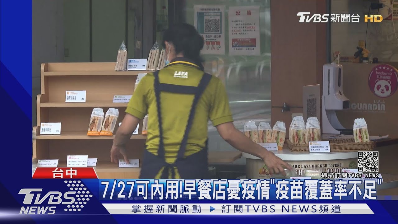 7/27可內用！早餐店憂疫情「疫苗覆蓋率不足」