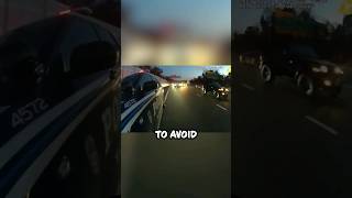 This Cop Is So Lucky - Shocking Close Call Caught on Body Cam! 😱 #shorts