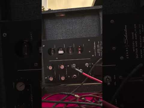 Silvertone 1449 with Case Amp 1963 - 1964 - Black Sparkle image 12