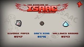 Binding of Isaac: Afterbirth+ Item guide - Divorce Paper, Dad&#39;s Ring, Hallowed Ground