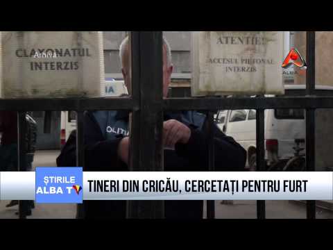 Tineri din Cricău, cercetați pentru furt