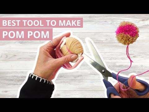 How to use a Pom pom maker Instructions to attach on a Sentro or Addi King Beanie !