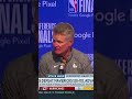 Steve Kerr after advancing to NBA Finals: '6 times in 8 years, don't even know what to say' #shorts